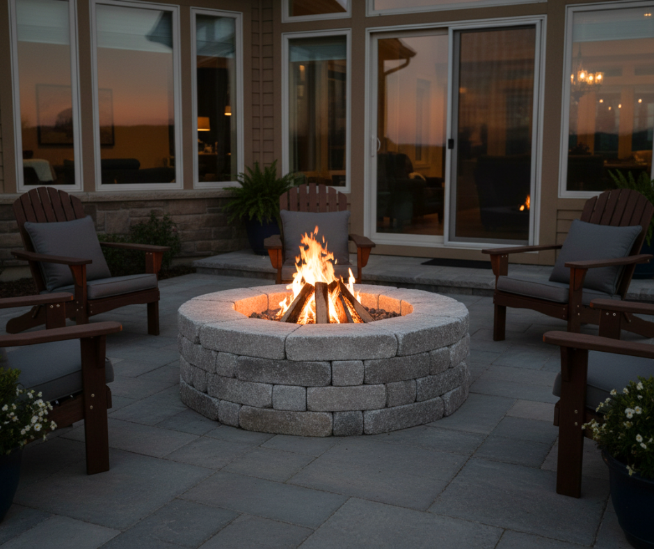 Alluvial Granite Fire Pit Kit – Natural Stone