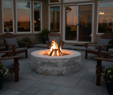Alluvial Granite Fire Pit Kit – Natural Stone