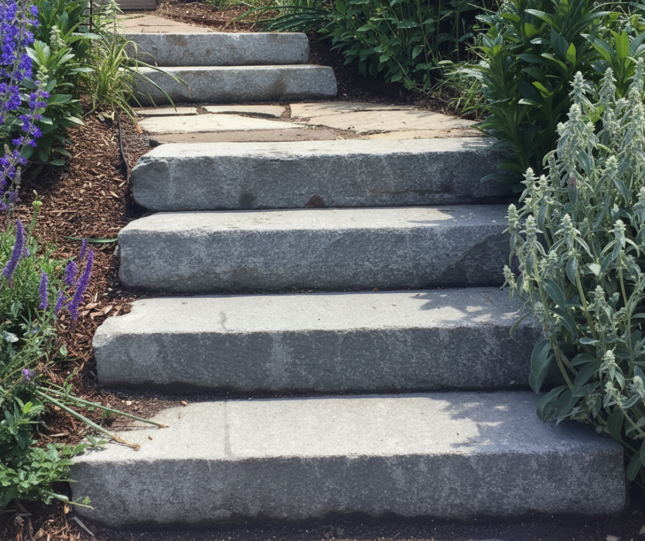 Bluestone Step Risers Alluvial Bluestone Natural Heavy Steps Kit